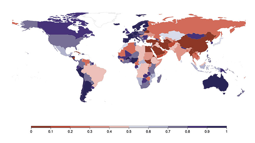 Karte Academic Freedom Index